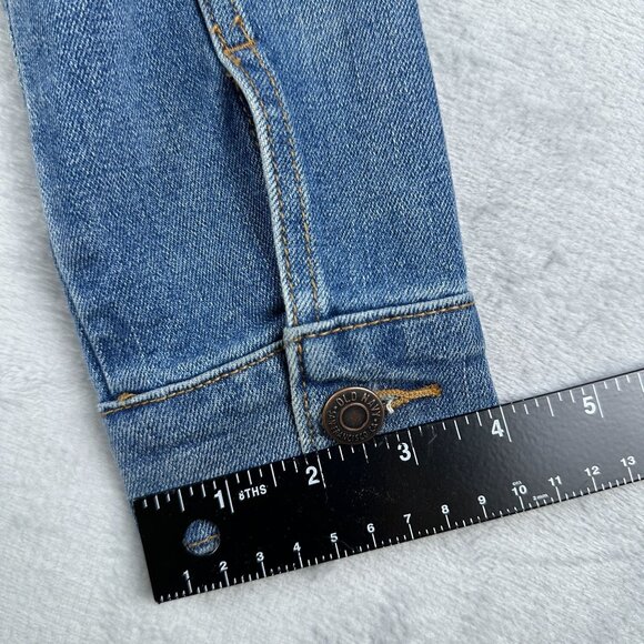 Old Navy Denim Jacket Women’s Size X Small Medium Wash Button Front Blue - Picture 10 of 11